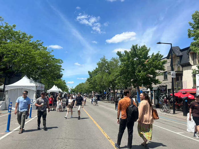 The four of us head over to St. Denis, one of the city’s most popular streets.