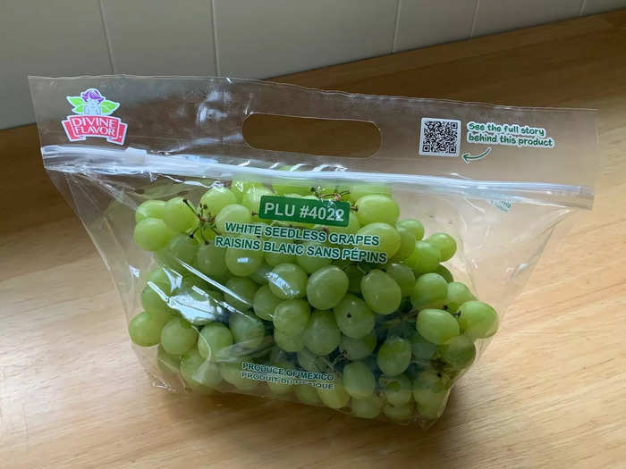 Green grapes: $3.45