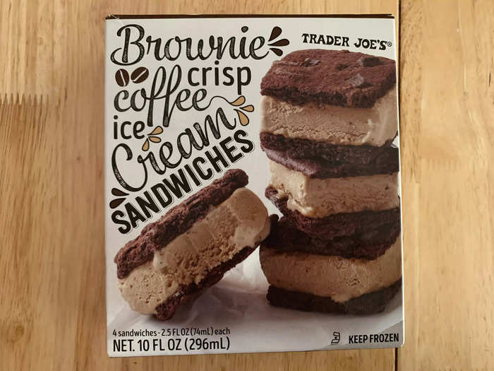 These sandwiches made with brownie crisps and coffee ice cream upgraded an iconic treat.