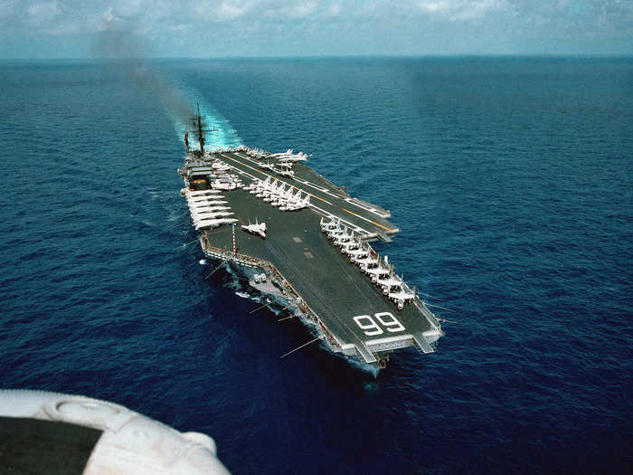 The penultimate conventionally-powered aircraft carrier