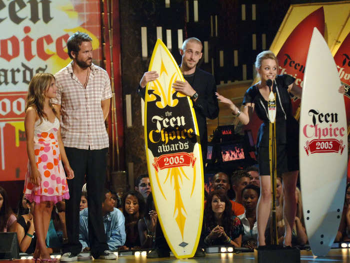 The two had fun with "The Kiss" moment at the 2005 Teen Choice Awards a few months later.
