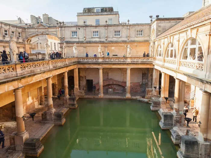Bath, England is just a 90-minute train ride from London. 