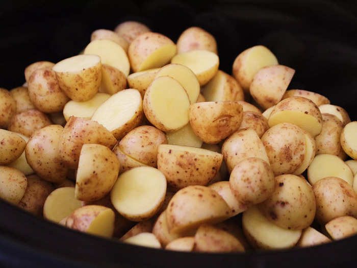 The first recipe I made was potato salad, something I make for every cookout.