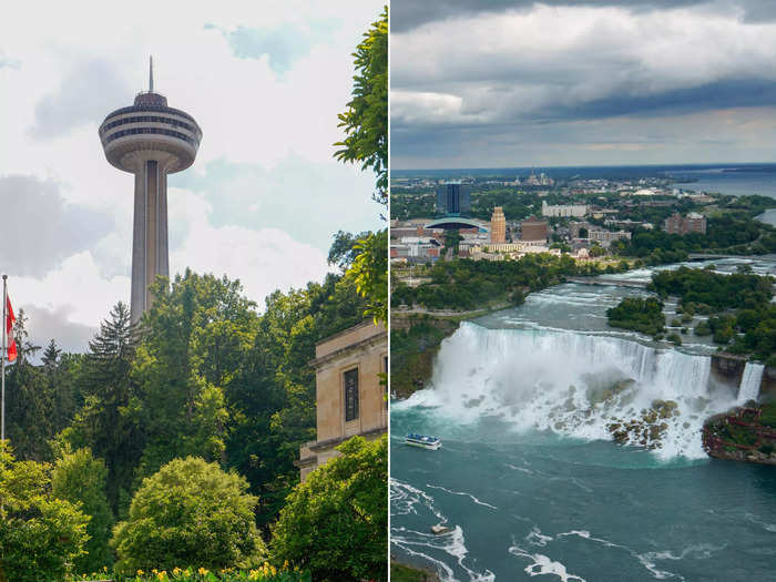 Next, I went to Skylon Tower, an observation tower in Niagara Falls that offers 360-degree views of the falls and city.