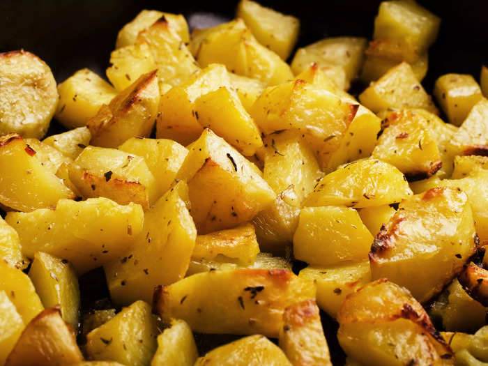 Roast or grill your potatoes instead of boiling them.