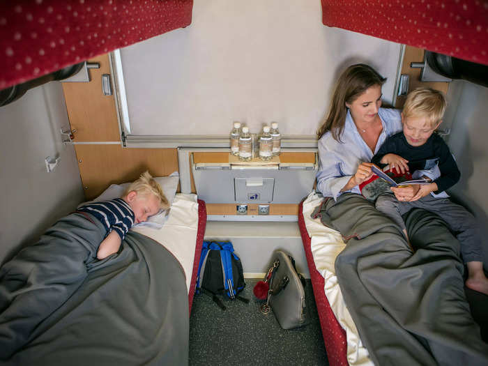 "We recommend the sleeper or couchette car for night travel. There is enough space to stretch out. Seated carriages are recommended for shorter journeys," OBB Nightjet wrote in a statement to Business Insider.