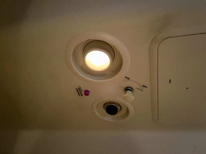 … as well as a panel to control the lighting in the sleeping space.
