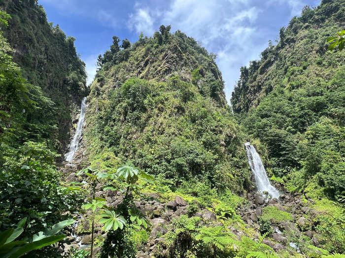 Flying into the Caribbean Island of Dominica felt like a scene out of "Jurassic Park."