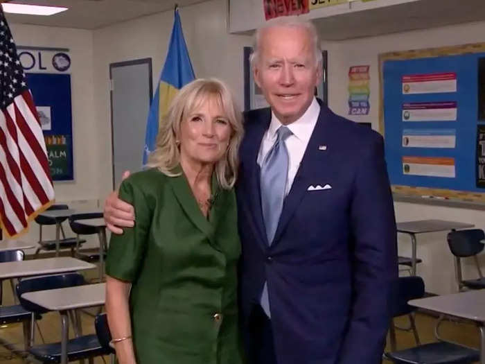 August 2020: Jill delivered a keynote speech at the Democratic National Convention from the high school classroom in Delaware where she used to teach English.