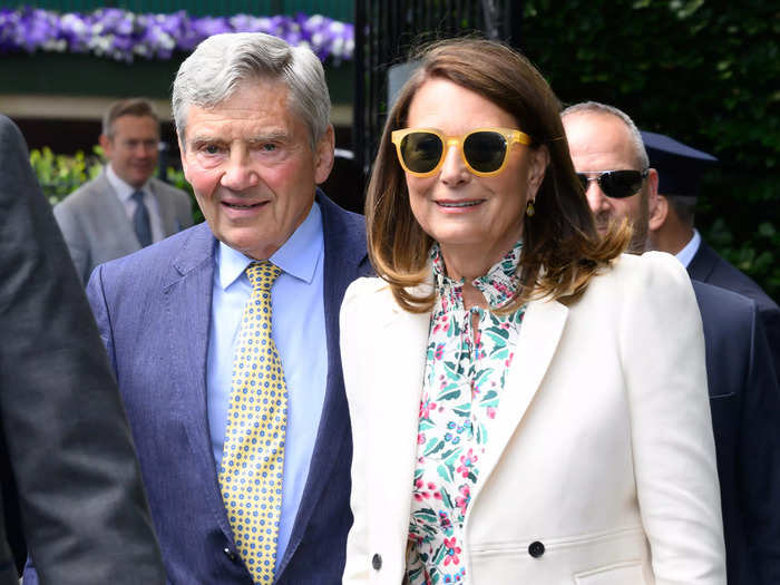 Michael and Carole Middleton, parents of Kate Middleton, were spotted at Wimbledon day four.