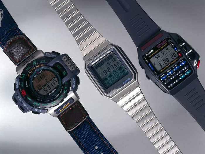 Many men are rocking vintage-style Casio watches.