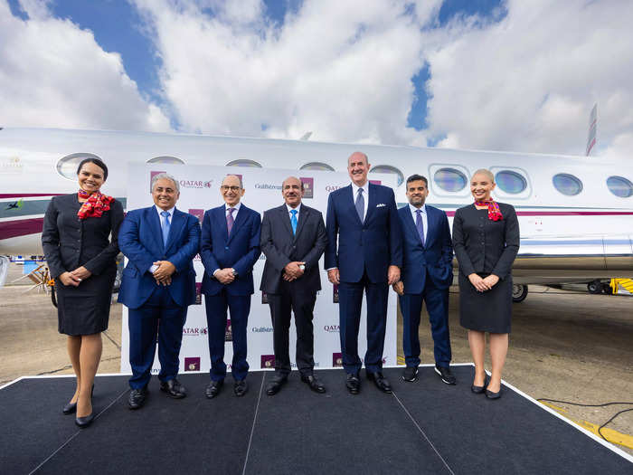 Six days earlier, the first two Gulfstream G700s were officially received by Qatar Executive — the private jet subsidiary of Qatar Airways. 