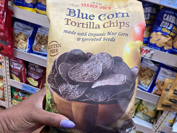 Blue-corn tortilla chips are one of my favorite sources of fiber. 