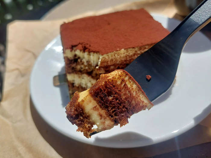 The tiramisù was the most expensive thing I ordered, at $11.50 pre-tax. I enjoyed the creamy mascarpone filling, but the cake layers were a little bit dry and not as strongly flavored as I