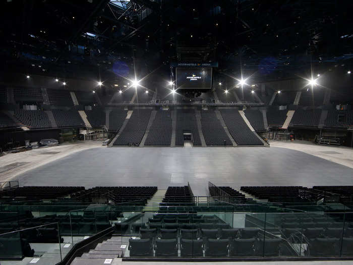 The Accor Arena can seat up to 20,300 people.