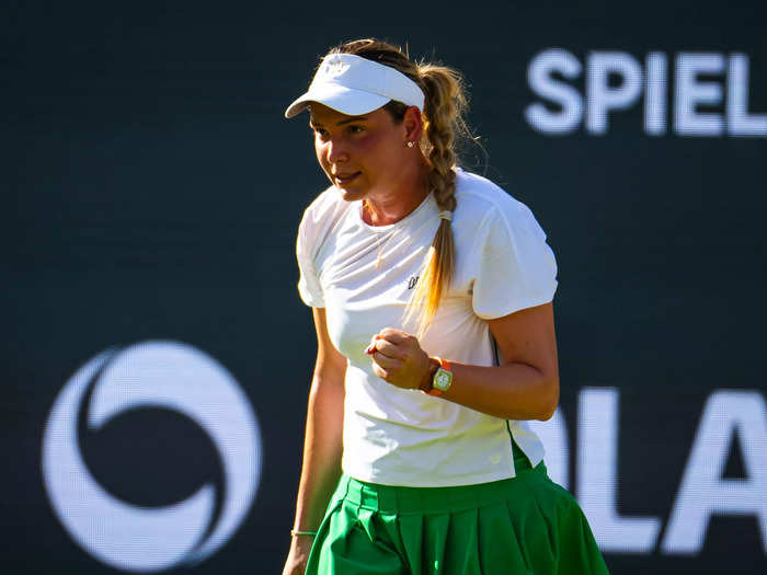 Donna Vekic is frequently seen wearing an FP Journe watch.