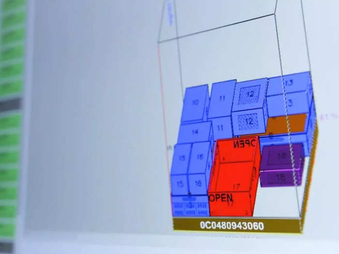 As stores report inventory requirements, an AI algorithm determines the most effective way to pack the mix of products they need onto a new pallet