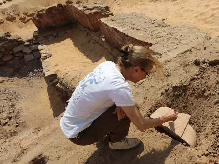 It takes a team of researchers to excavate a tomb. 