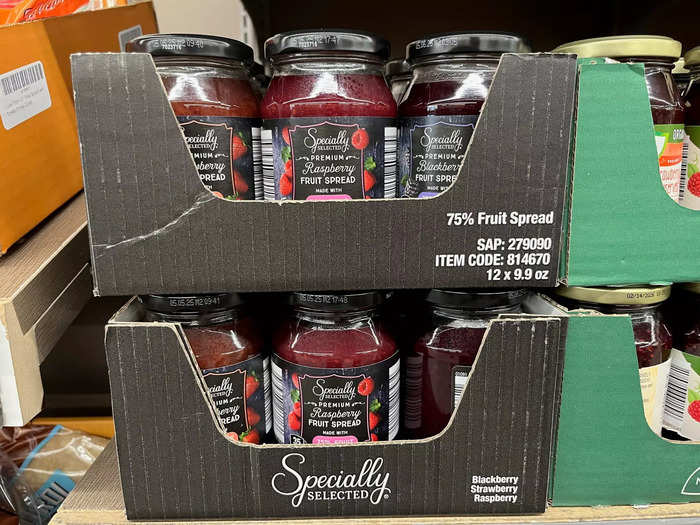 The Specially Selected premium raspberry fruit spread is delicious and versatile.