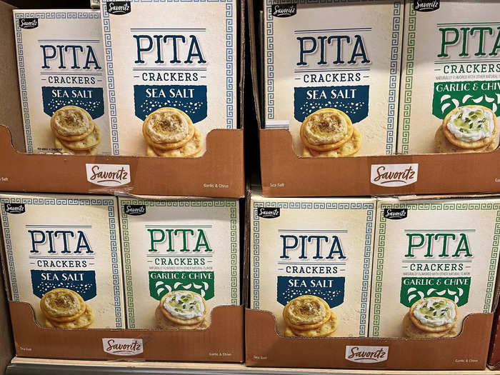 The Savoritz pita crackers are a showstopper by themselves.