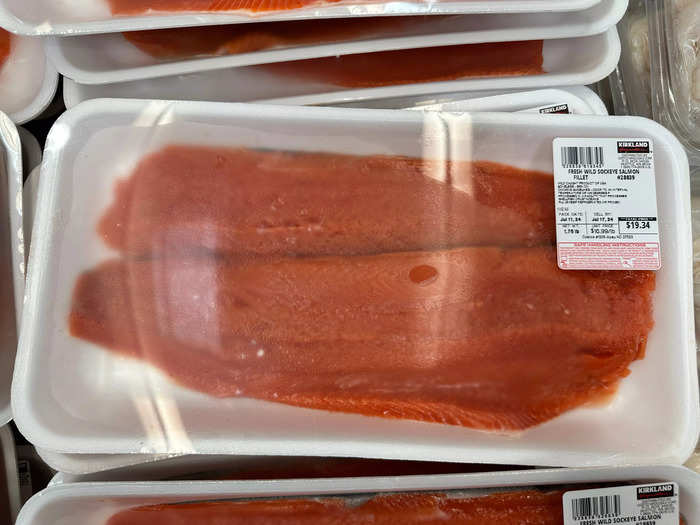 I always stock up on Kirkland Signature salmon.