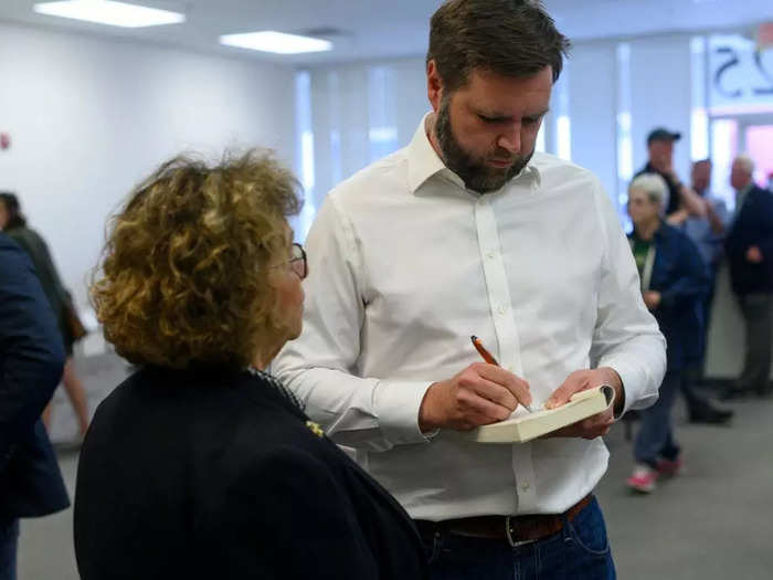 He wrote a best-selling memoir, "Hillbilly Elegy."