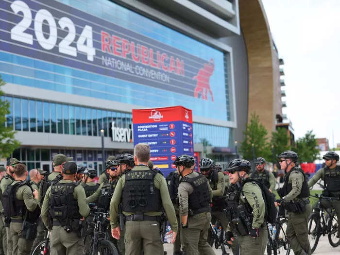 Security was tight at Milwaukee