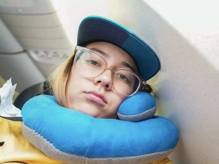 I usually bring my neck pillow when I fly, but I didn