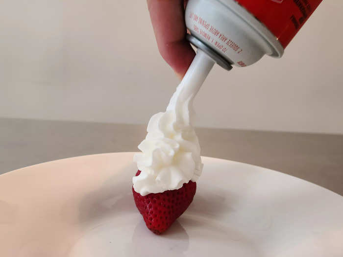 This was the closest thing to the whipped cream I remember eating as a kid.