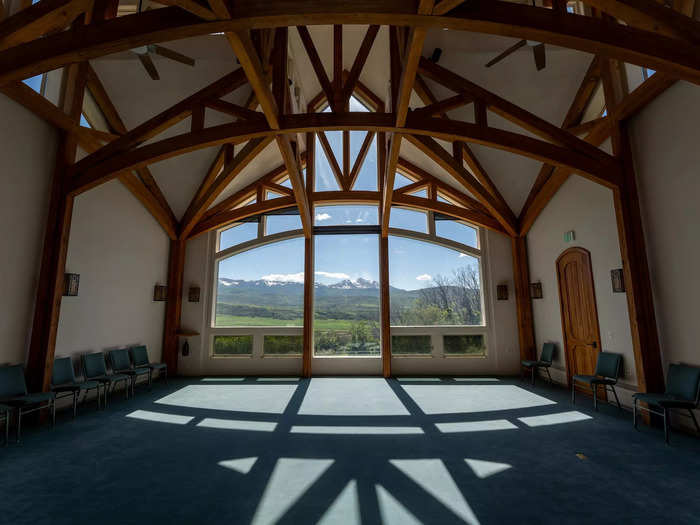 The buildings that make up the monastery total about 18,000 square feet.