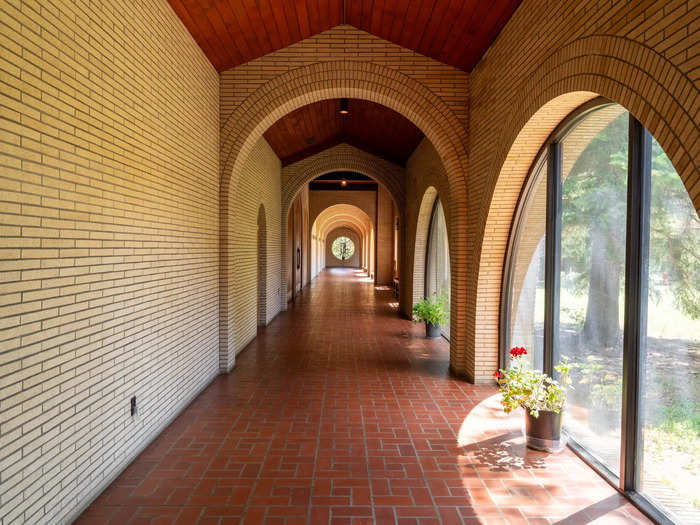 The early monastery buildings — built by the monks themselves — were finished in 1958.