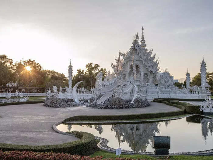 The bizarre mural inside the White Temple in Chiang Rai was a shocking discovery for me.