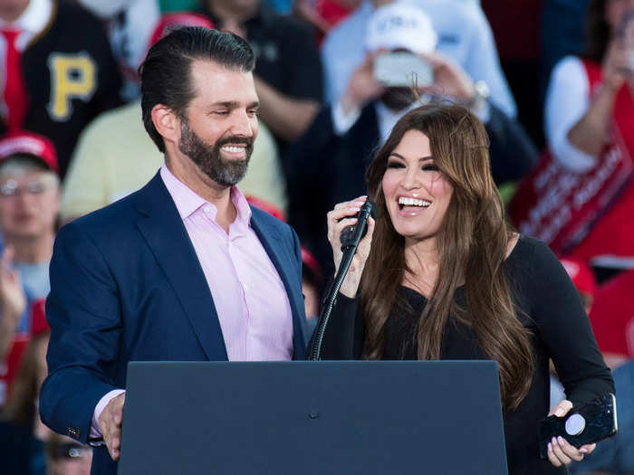 May 2019: After joining the Trump campaign as a senior advisor in April, Guilfoyle made several appearances at rallies.