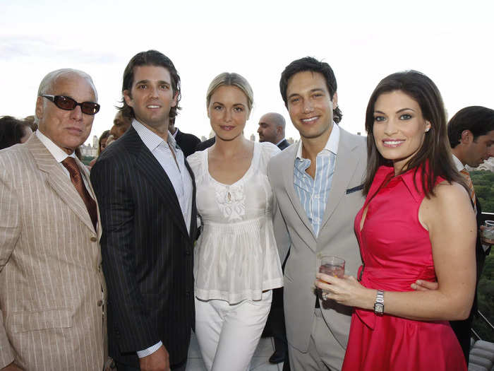 June 2008: They posed for another photo with their then-spouses at an event in New York City.