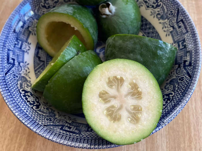 Feijoas are one of my favorite fruits.