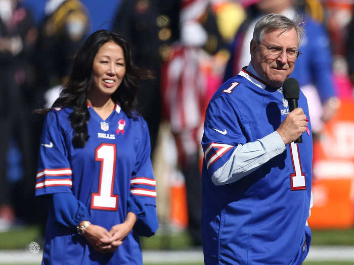 Her father, Terry Pegula, has a net worth of $6.8 billion.