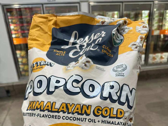 Lesser Evil has some great snacks, but the Himalayan gold popcorn is my favorite.