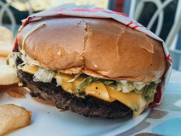 Red Robin’s burger tasted elevated.