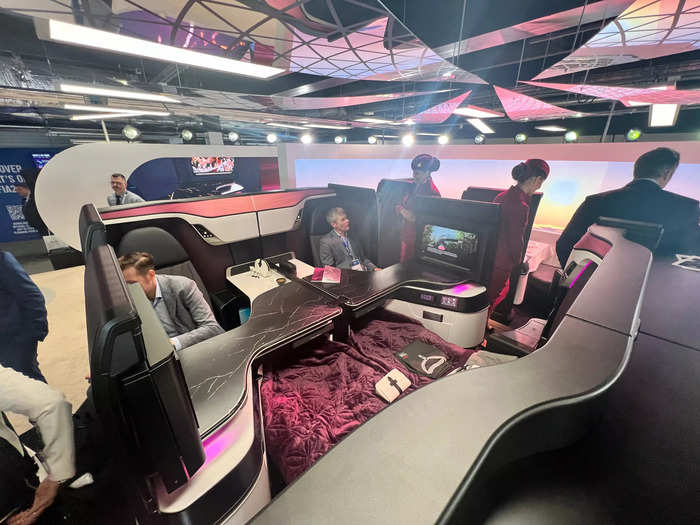 The QSuite Next Gen also features the quad for the center of the cabin.