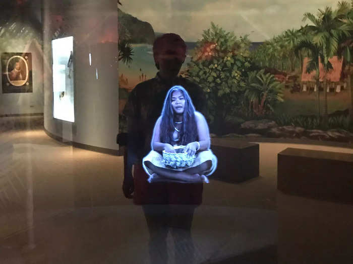 The exhibition is 6,200 square feet in total, and it uses technology to make it an interactive and unique experience.