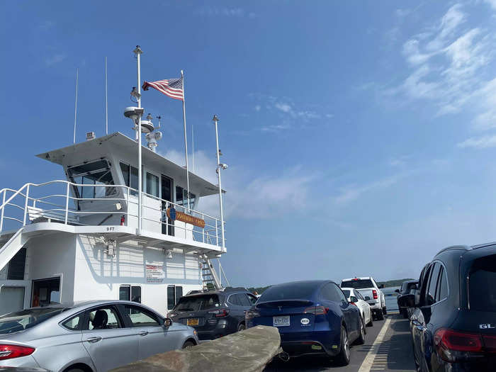 The two smaller ferries were short trips, and they both went smoothly.