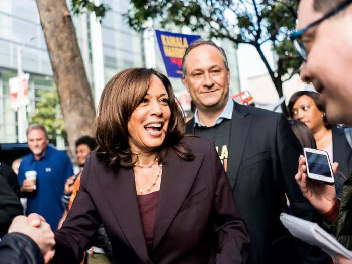 June 2019: Harris and Emhoff attended the California Democratic Party State Organizing Convention together.