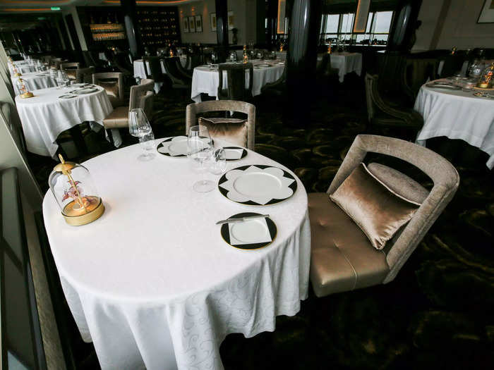 The French restaurant La Dame is also upcharged at $160 per person.