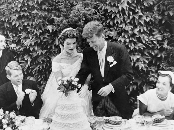 September 12, 1953: Jacqueline and John Fitzgerald Kennedy married in Newport, Rhode Island.