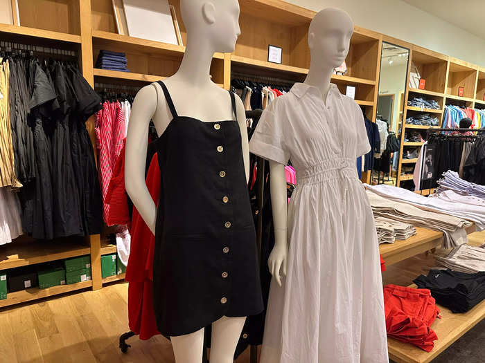 I found J. Crew’s layout a little confusing. 