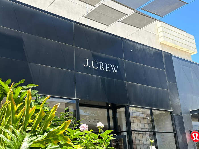 I started my shopping trip at J. Crew.