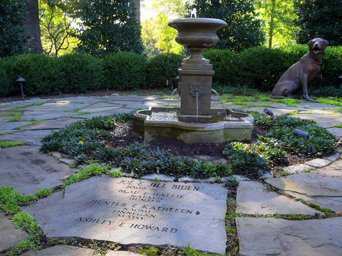 Jill Biden added the Family Heritage Garden where stones memorialize all the home