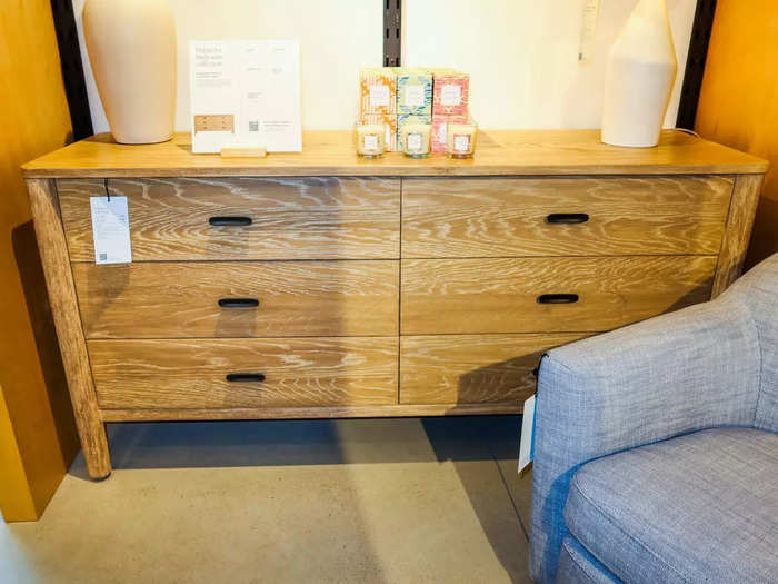 The Hargrove six-drawer dresser seems like it