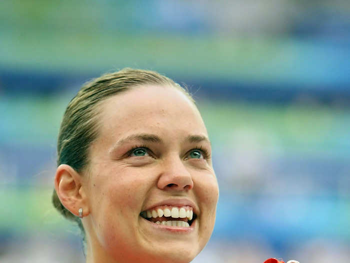 American swimmer Natalie Coughlin won 12 Olympic medals from 2004 to 2012, including three gold.