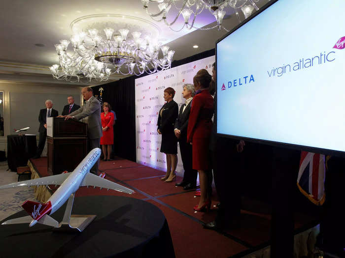 And in December 2012, Delta Air Lines acquired Singapore